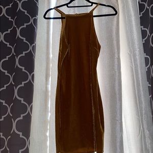 Velvet Mustard dress
